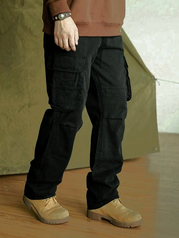 "Jordan" Multipocket Black Cargo Pant