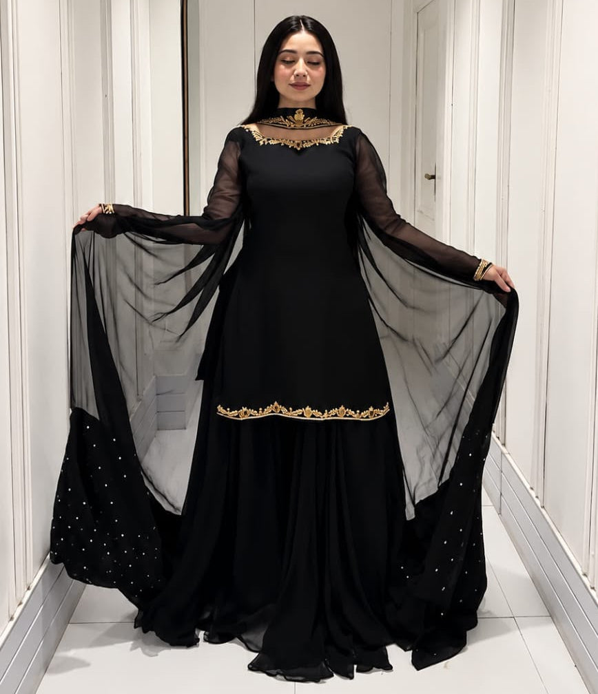 "Khoob-roo" 3 Pcs Full Handwork Luxury Pret