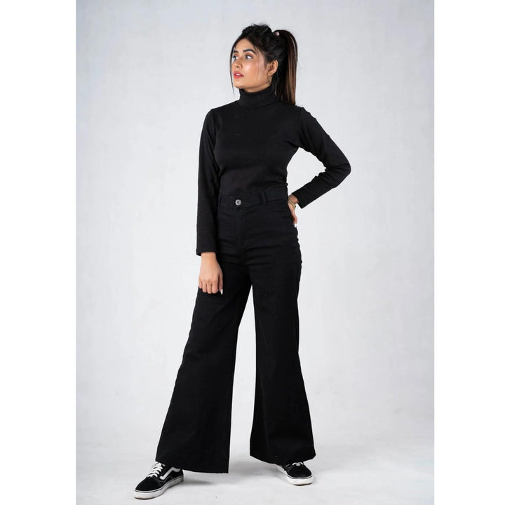 *New Arrival* Wide Leg Black  High Waist Jeans