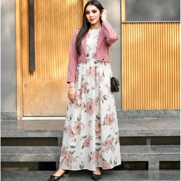 "Grazia" 2-Piece Maxi Dress with Shrug