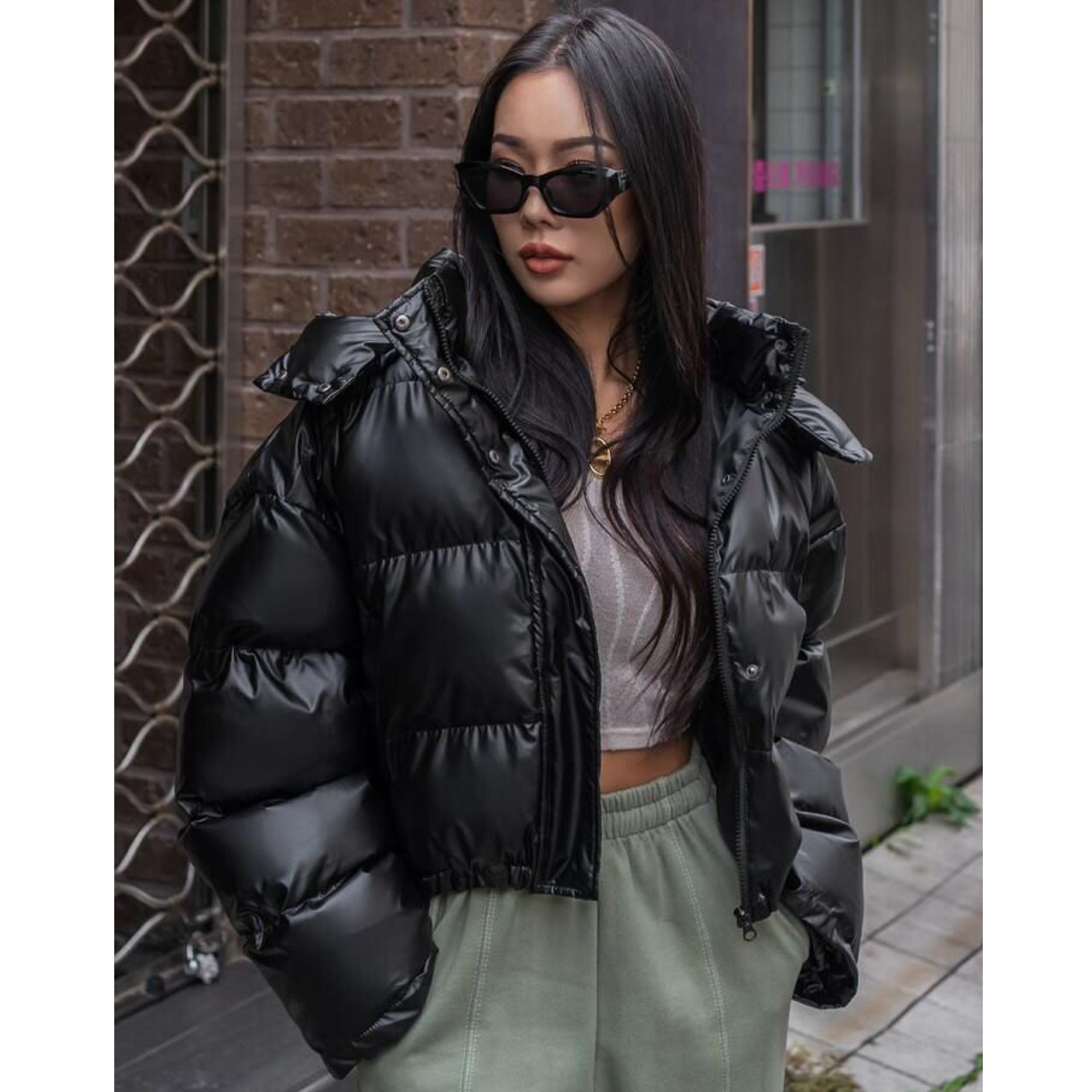 "Maverick" Black Puffer Jacket