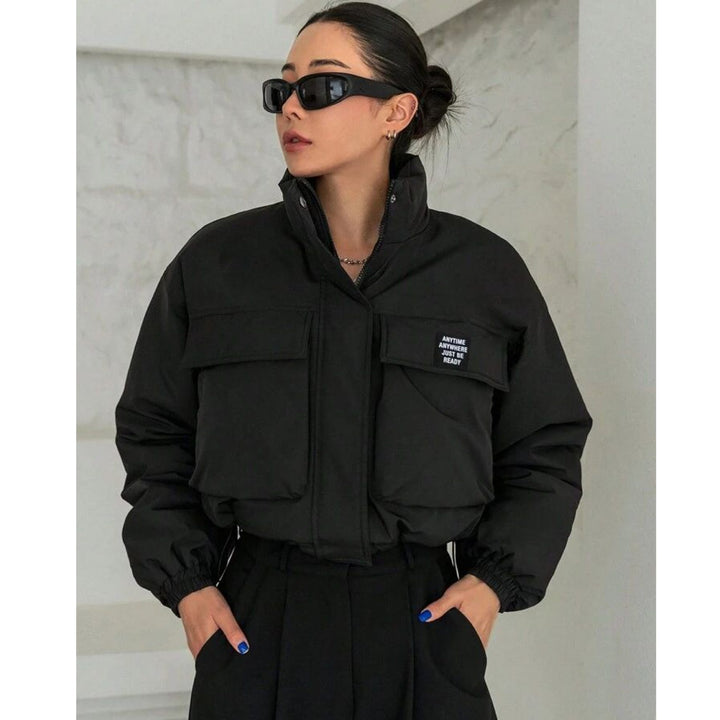 "Fortitude" Black Puffer Jacket