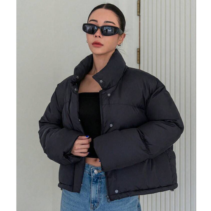 "Urban Edge"Black Puffer Jacket