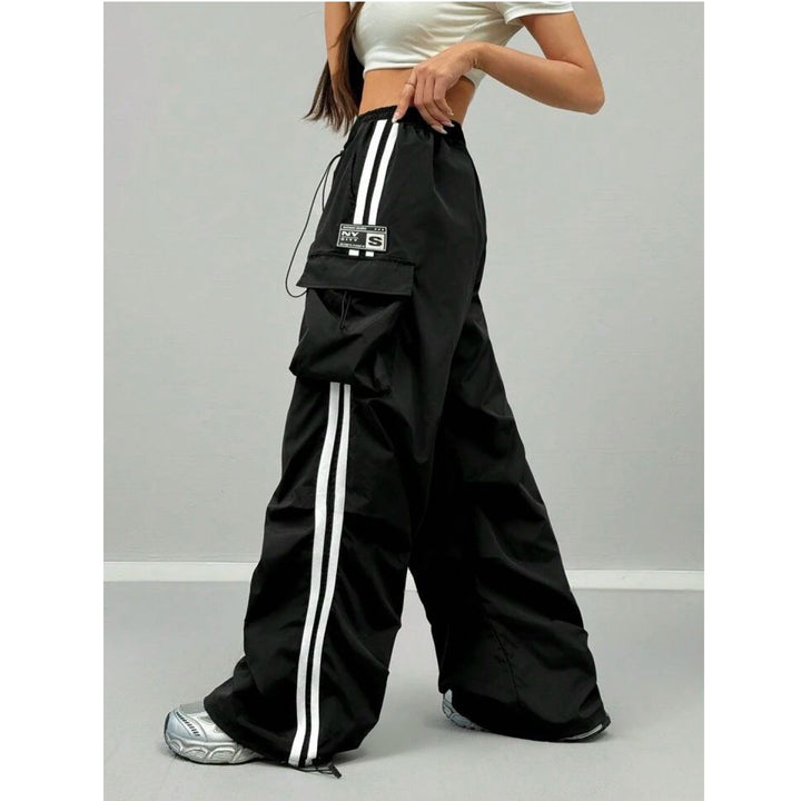 "Femme" MultiPocket Black Cargo Pant