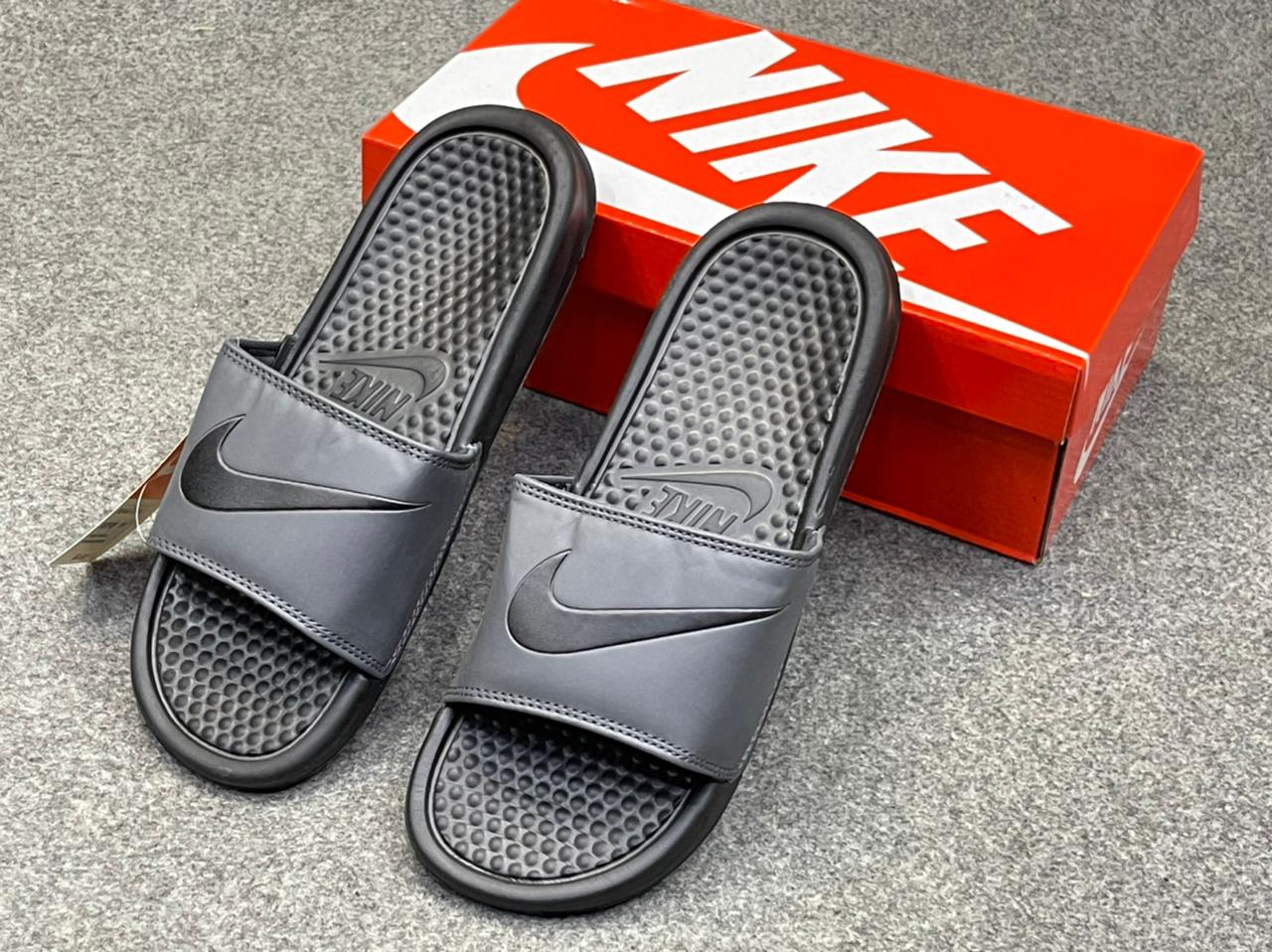 knitted nike slippers