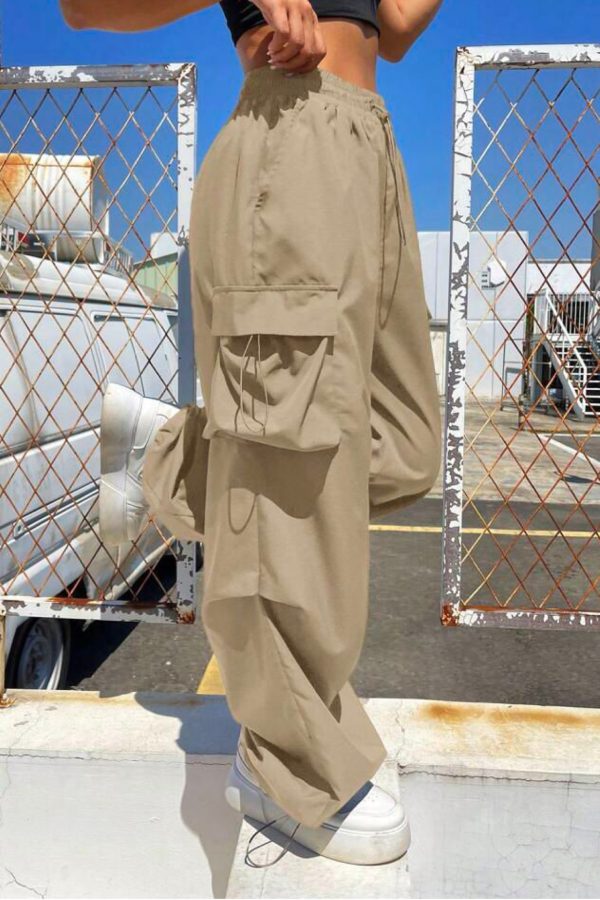 "Kylie" MultiPocket Beige Cargo Pant